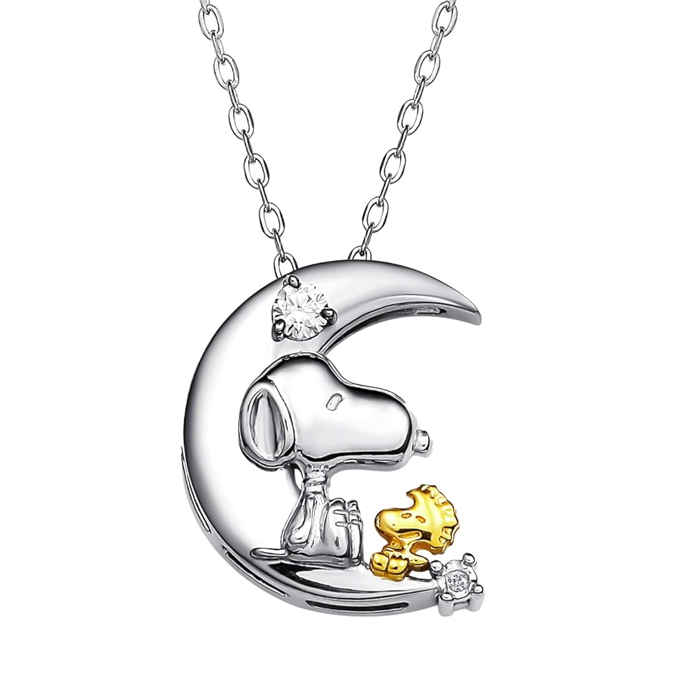スヌーピー誕生70周年記念限定　天然ダイヤモンド ネックレス　オープンハート SNOOPY ネックレス スヌーピー ダイヤ 70周年記念 レディース